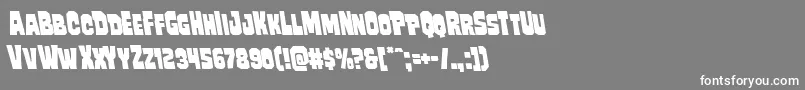 Mindlessbruteleft Font – White Fonts on Gray Background