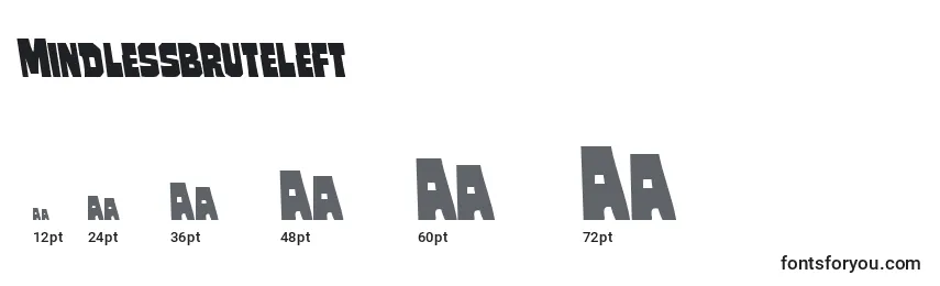 Mindlessbruteleft Font Sizes