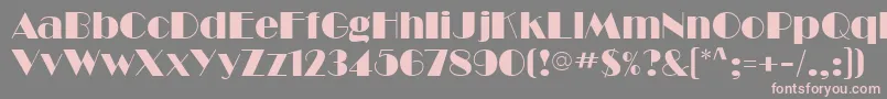 BarbeDisplaySsi Font – Pink Fonts on Gray Background