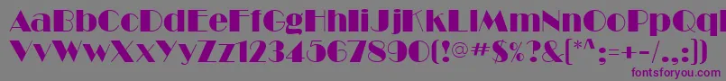 BarbeDisplaySsi Font – Purple Fonts on Gray Background