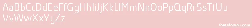 AbsolutProLightReduced Font – White Fonts on Pink Background
