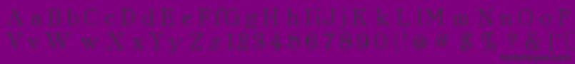 CordellaRoman Font – Black Fonts on Purple Background