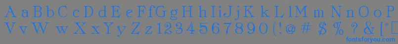 CordellaRoman Font – Blue Fonts on Gray Background
