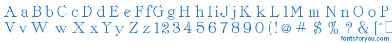 CordellaRoman Font – Blue Fonts on White Background