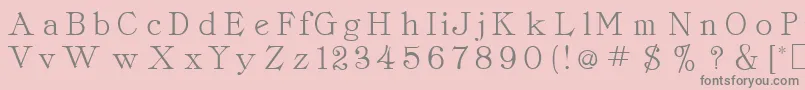 CordellaRoman Font – Gray Fonts on Pink Background