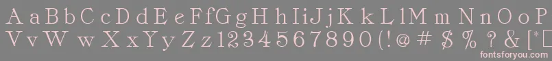 CordellaRoman Font – Pink Fonts on Gray Background