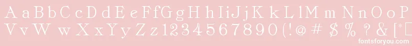 CordellaRoman Font – White Fonts on Pink Background