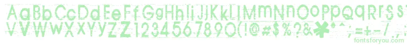 Tomva ffy-fontti – vihreät fontit valkoisella taustalla