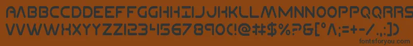 Planetncompactcond Font – Black Fonts on Brown Background