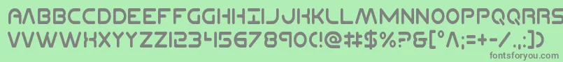 Planetncompactcond Font – Gray Fonts on Green Background