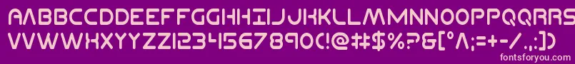 Planetncompactcond Font – Pink Fonts on Purple Background