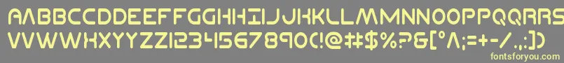 Planetncompactcond Font – Yellow Fonts on Gray Background