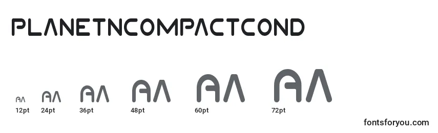 Planetncompactcond Font Sizes