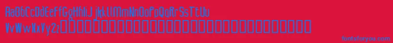 Control Font – Blue Fonts on Red Background