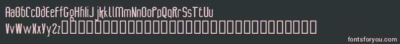 Czcionka Control – różowe czcionki na czarnym tle