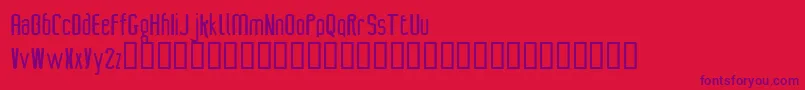 Control Font – Purple Fonts on Red Background