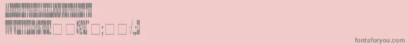 Fonte TumbleweedSsi – fontes cinzas em um fundo rosa