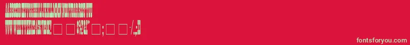 TumbleweedSsi Font – Green Fonts on Red Background