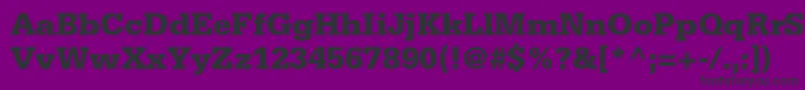 SerifastdBlack Font – Black Fonts on Purple Background