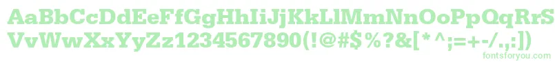 SerifastdBlack Font – Green Fonts on White Background