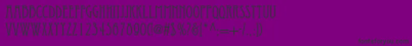 Eccentricstd Font – Black Fonts on Purple Background