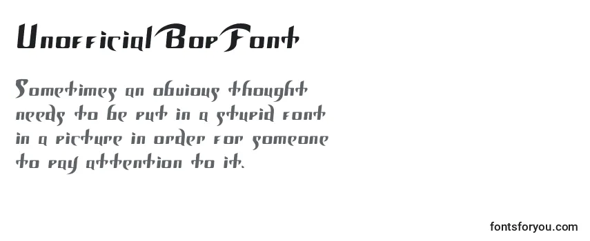 UnofficialBopFont Font