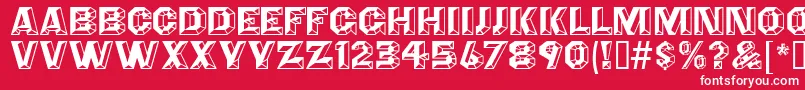 AnglesMf Font – White Fonts on Red Background