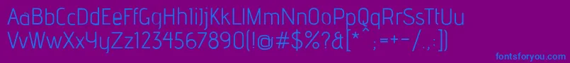 AdventRe Font – Blue Fonts on Purple Background