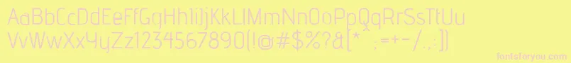 En savoir plus sur la police AdventRe Police AdventRe – polices roses sur fond jaune