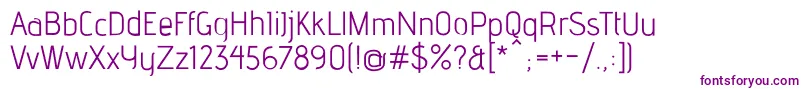 Шрифт AdventRe – фиолетовые шрифты на белом фоне
