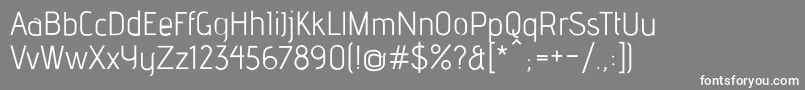 AdventRe Font – White Fonts on Gray Background
