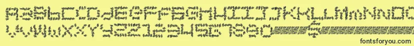 Chronicsales Font – Black Fonts on Yellow Background