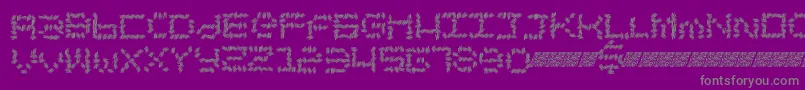 Chronicsales-Schriftart – Graue Schriften auf violettem Hintergrund