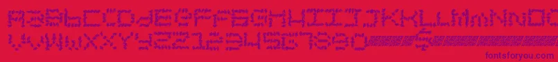 Chronicsales Font – Purple Fonts on Red Background