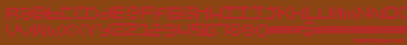 Chronicsales Font – Red Fonts on Brown Background