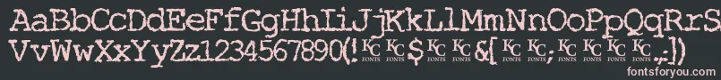 Miserylovescompanydemo Font – Pink Fonts on Black Background