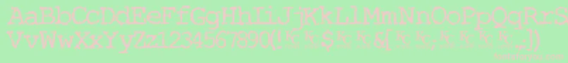 Miserylovescompanydemo Font – Pink Fonts on Green Background