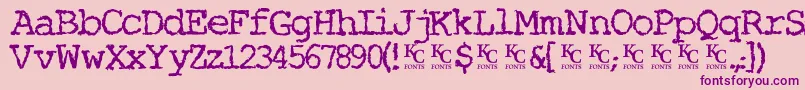 Miserylovescompanydemo Font – Purple Fonts on Pink Background