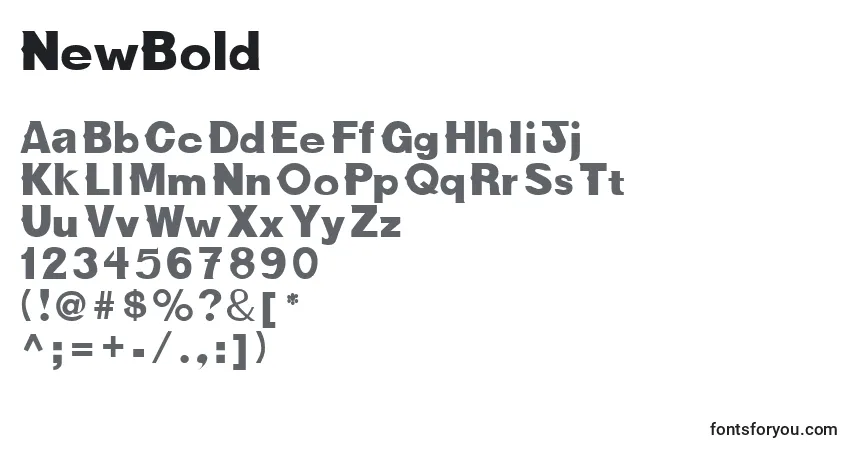 NewBoldフォント–アルファベット、数字、特殊文字