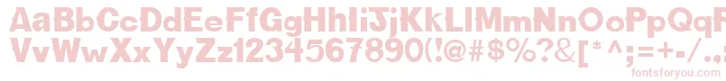NewBold Font – Pink Fonts on White Background