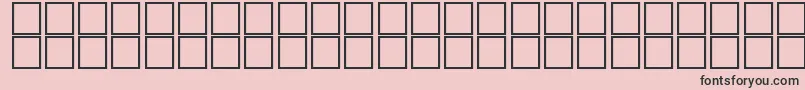 フォントMcsHashimySUNormal. – ピンクの背景に黒い文字