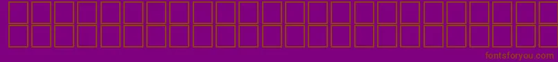 McsHashimySUNormal. Font – Brown Fonts on Purple Background