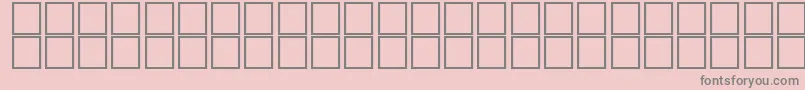 McsHashimySUNormal. Font – Gray Fonts on Pink Background