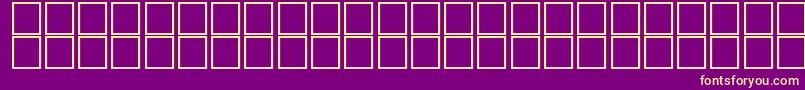 Czcionka McsHashimySUNormal. – żółte czcionki na fioletowym tle