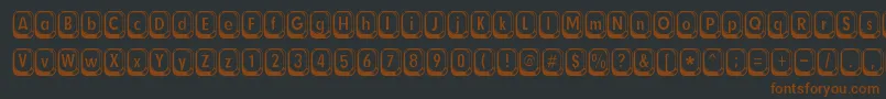 Betsyflanagan Font – Brown Fonts on Black Background