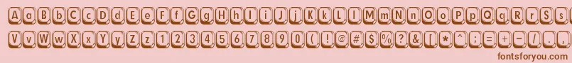 Betsyflanagan Font – Brown Fonts on Pink Background
