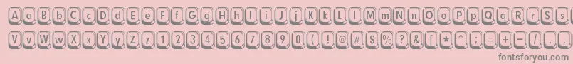 Betsyflanagan Font – Gray Fonts on Pink Background