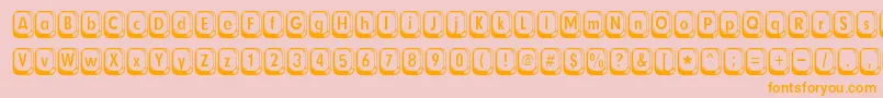 Betsyflanagan Font – Orange Fonts on Pink Background