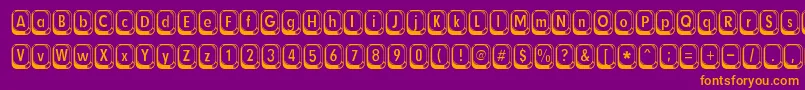 Betsyflanagan Font – Orange Fonts on Purple Background