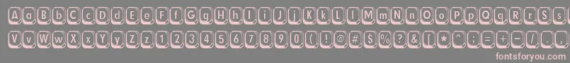 Betsyflanagan Font – Pink Fonts on Gray Background
